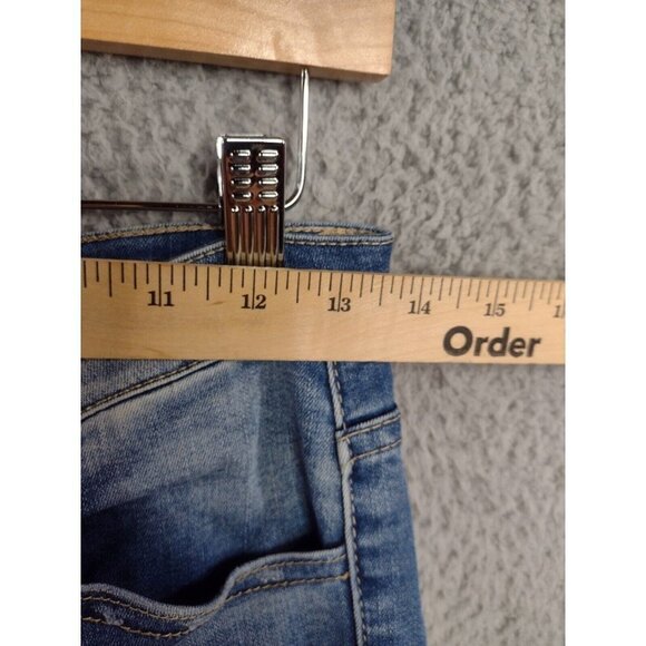 Kancan Jeans Cassandra Mid Rise Super Skinny Jeans Distressed Womens 25 - Picture 7 of 12